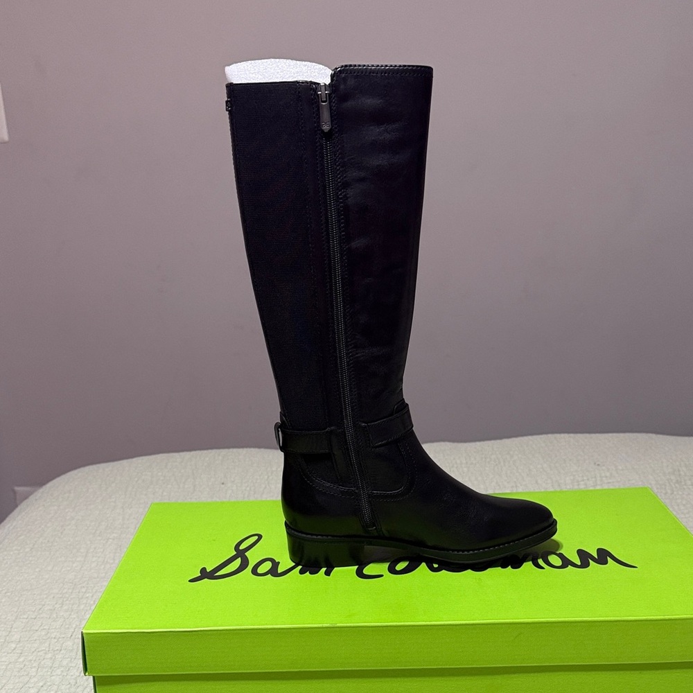 NWT Sam Edelman Black Perin Round Toe Boots - Picture 2 of 6